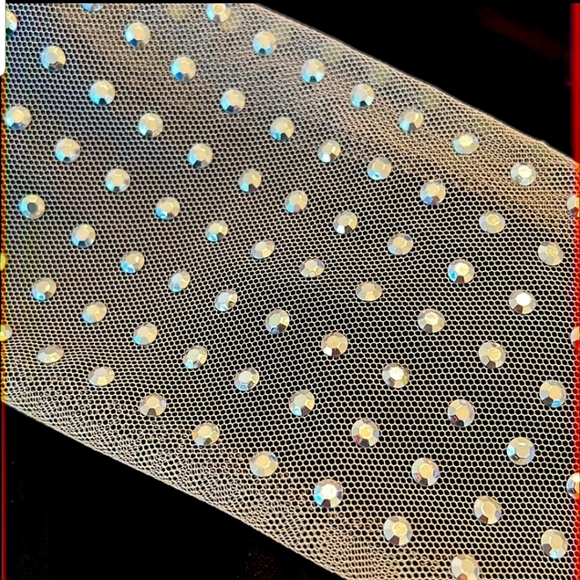 Symphony black and mesh studded bodycon mini dress size S (59) - Picture 7 of 9